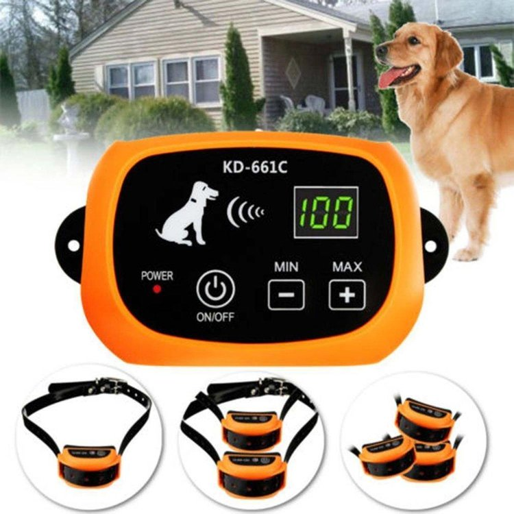 Wireless Electric Dog Fence With Shock Collar-gladdween