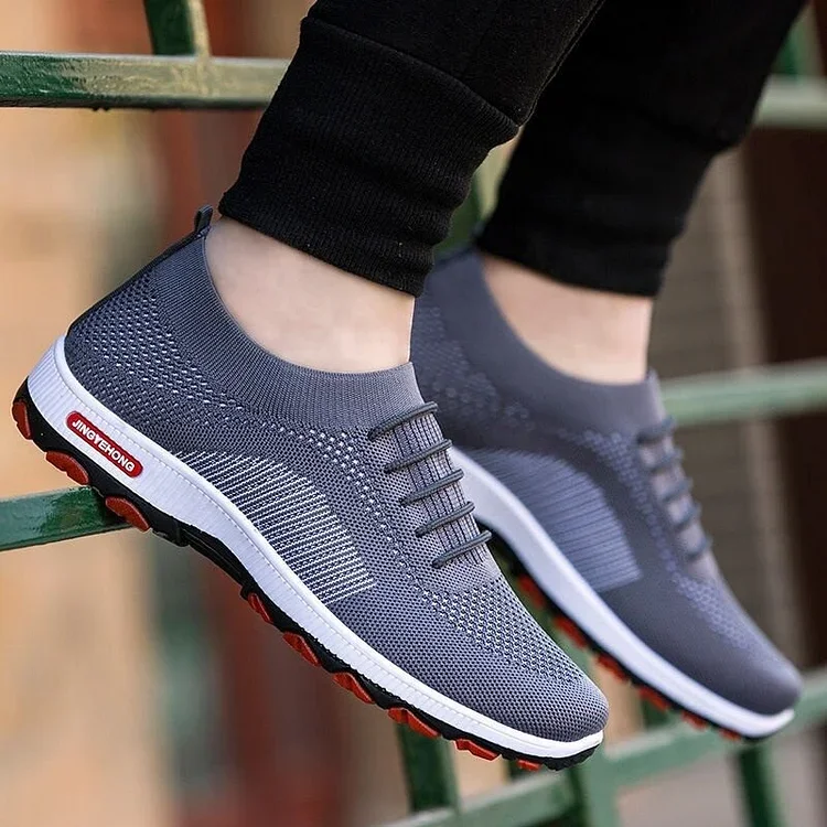 Men Walking Shoes Breathable Orthopedic Arch Support Non-slip Sneakers