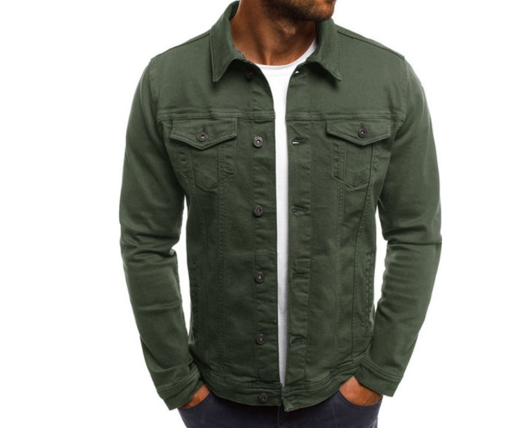 Haris - Coloured denim jacket for men
