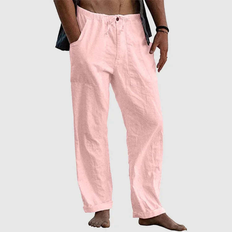 Filip - Linen beach trousers for men, loose fit