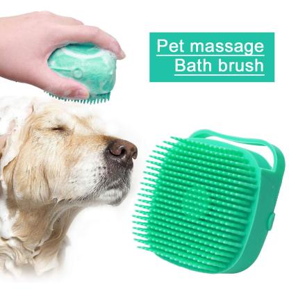 Pet Shampoo Grooming Brush
