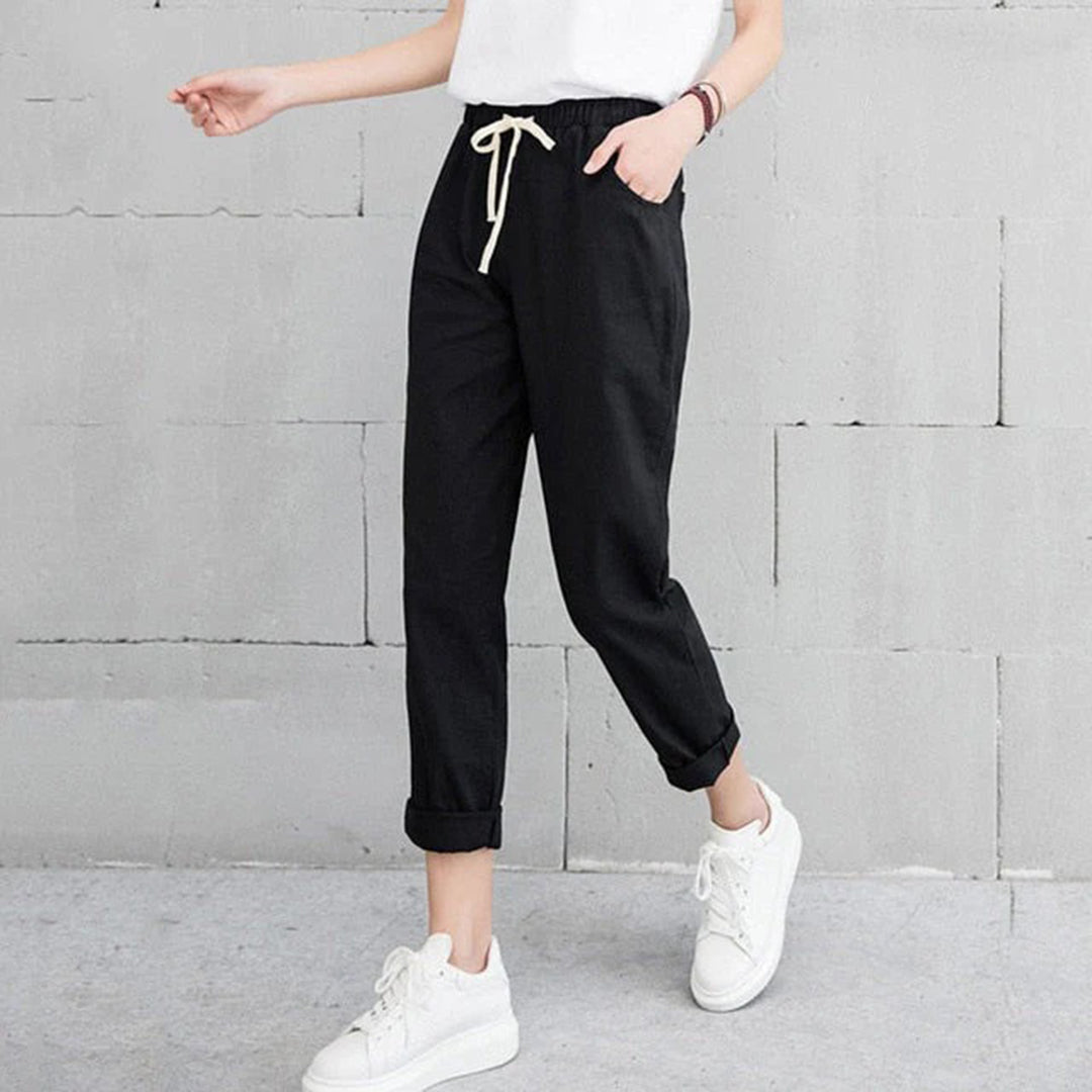 Irene - Straight-Leg Pants - Chic - High Quality Fabric - Perfect for 