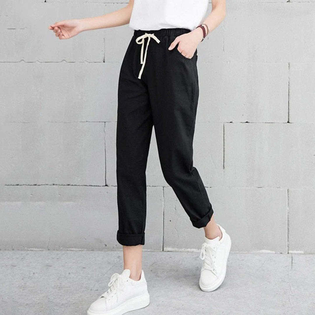 Irene - Straight-Leg Pants - Chic - High Quality Fabric - Perfect for Casual Days