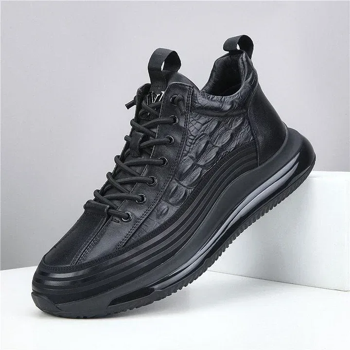Men's Casual Cowhide Air Cushion Shoes