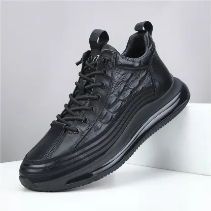Men's Casual Cowhide Air Cushion Shoes