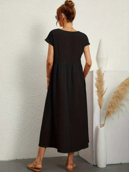 Corsica - Summer Dress With Solid Bag