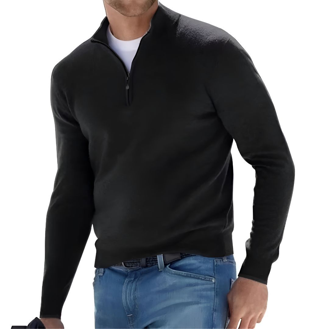 Mens Casual zip sweater
