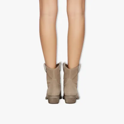 Luxury Women's Suede Ankle Boots Non-Slip Slip-On