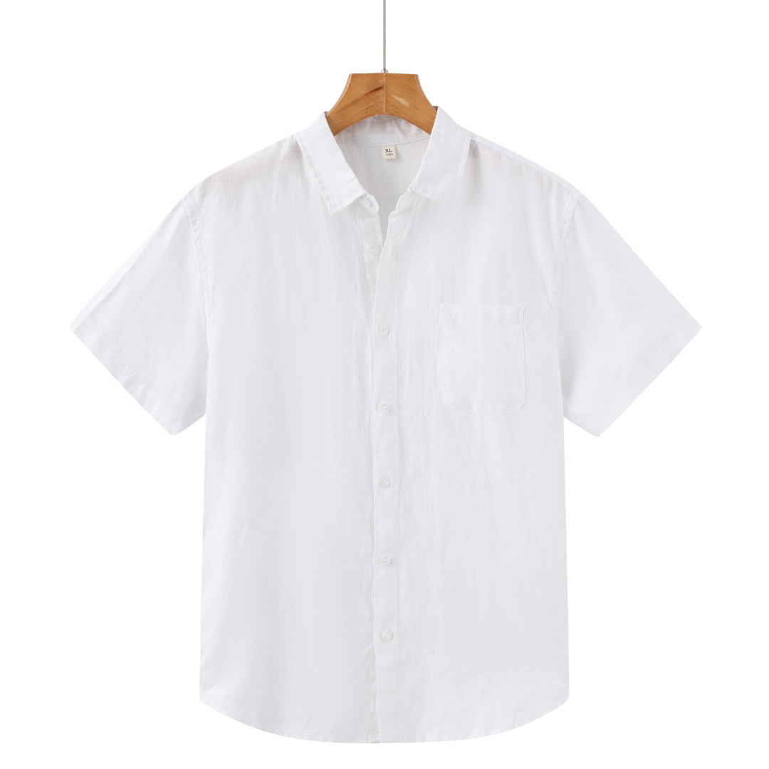 Men's Summer Linen Short Sleeved Shirt