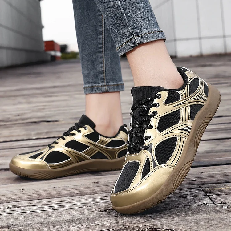 Metallic Mesh Active Sneakers