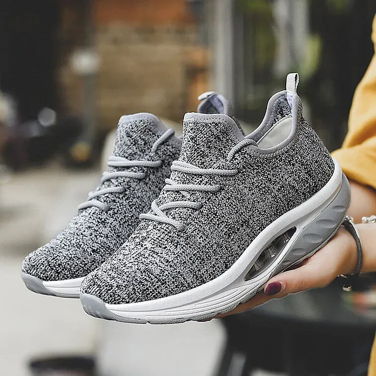 Women Cushioned Light Mesh Platform Orthopedic Sneakers