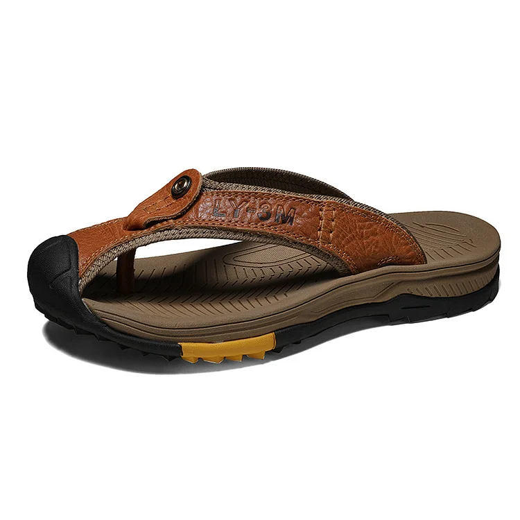 Men's Outdoor Flip-Flops with Durable Sole