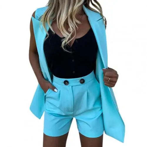 Lou - Chic Blazer Short Set