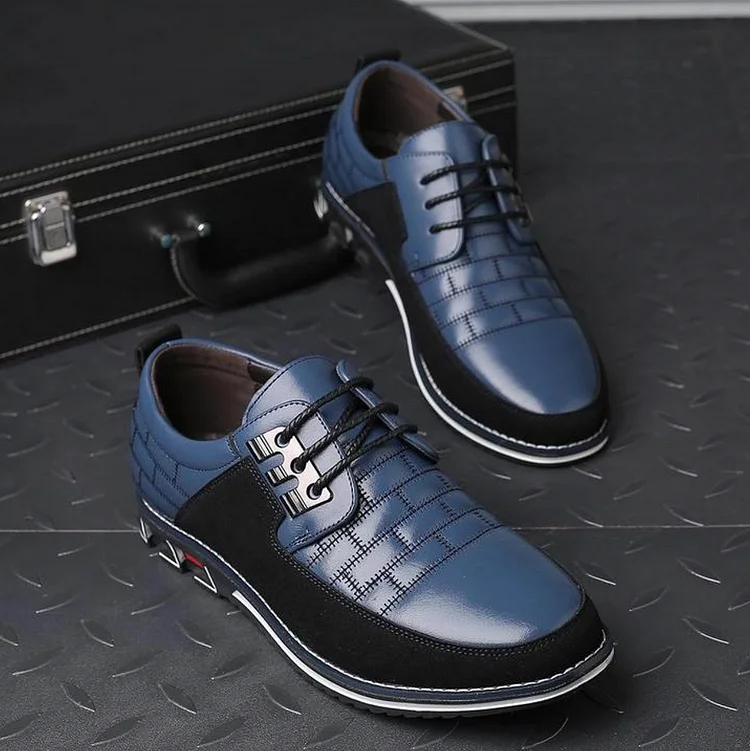 Gatsby Shoes Oxford Derby Orthopedic Leather Shoes