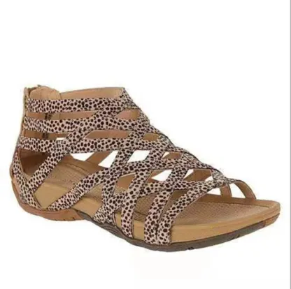 Hollow Out Breathable Round Toe Flat Sandals