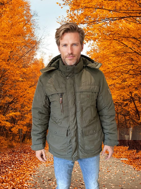 Warm Padded Jacket for Men in Winter