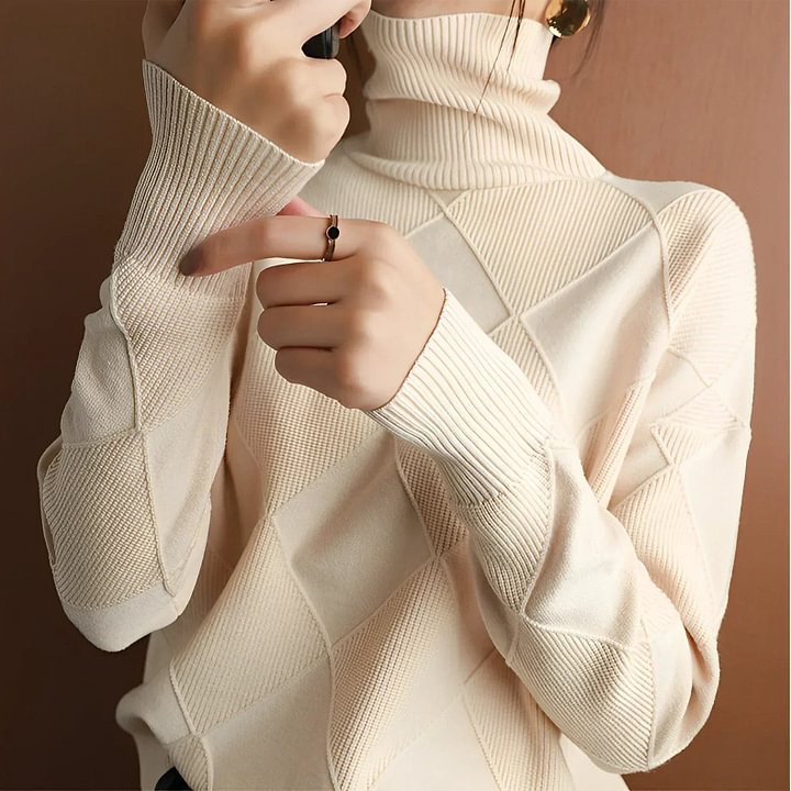 Marie Cashmere Turtleneck Sweater