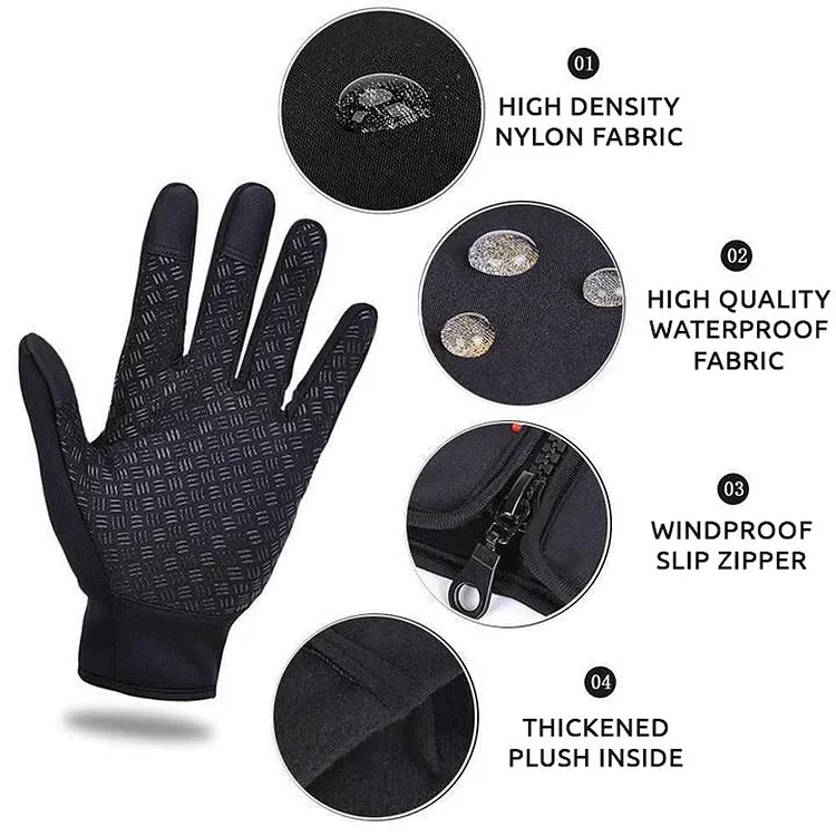 Thermal Gloves - Unisex Touch Screen Winter Gloves for Women and Men