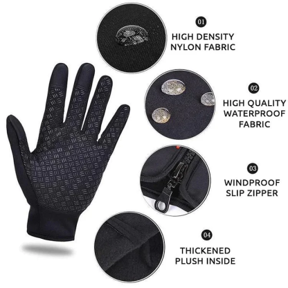 Thermal Gloves - Unisex Touch Screen Winter Gloves for Women and Men