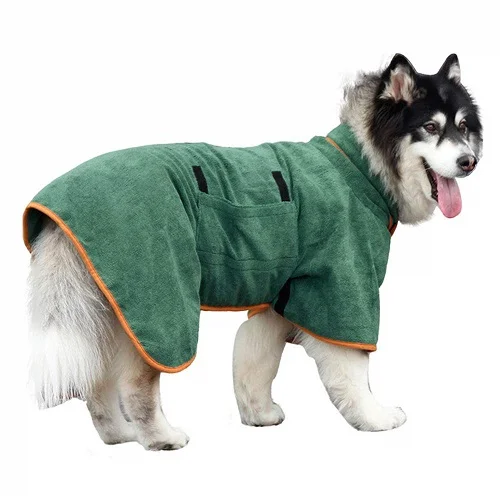 Microfiber Dog Bathrobe-gladdween