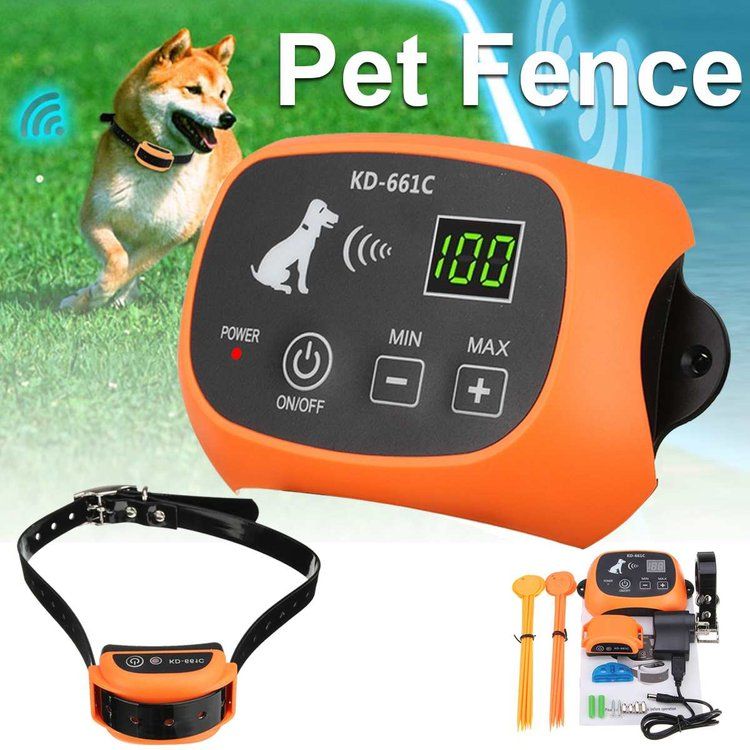 Wireless Electric Dog Fence With Shock Collar-gladdween