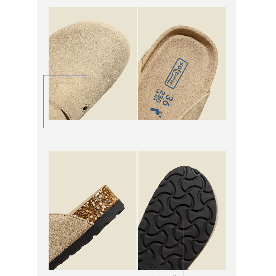 100% Vegan Suede Clogs