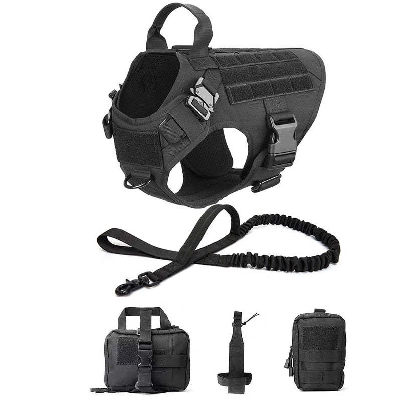 Military No-Pull Tactical Dog Harness Vest