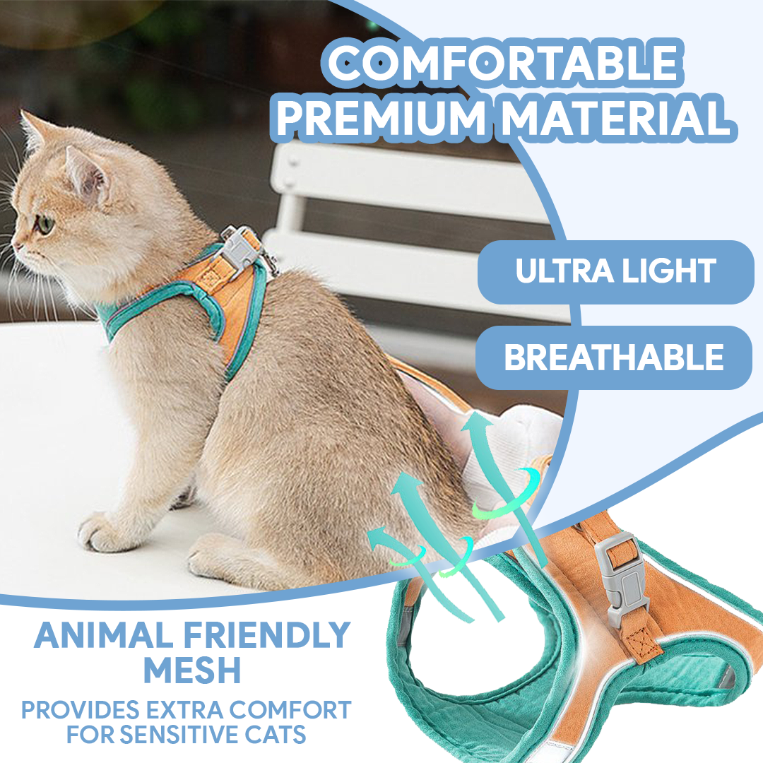 Breathable Cat Harness + Leash