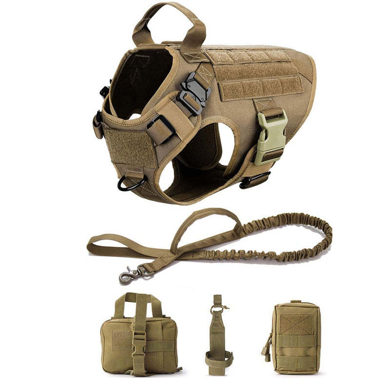 Military No-Pull Tactical Dog Harness Vest