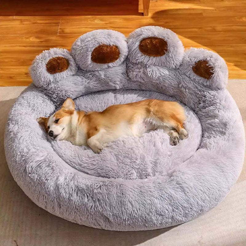 Calming Bear Paw Bed for Pets-gladdween