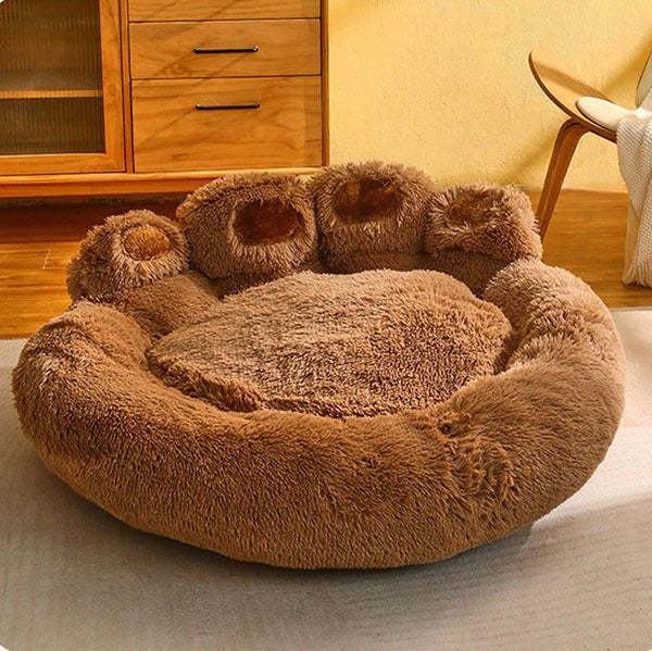 Calming Bear Paw Bed for Pets-gladdween