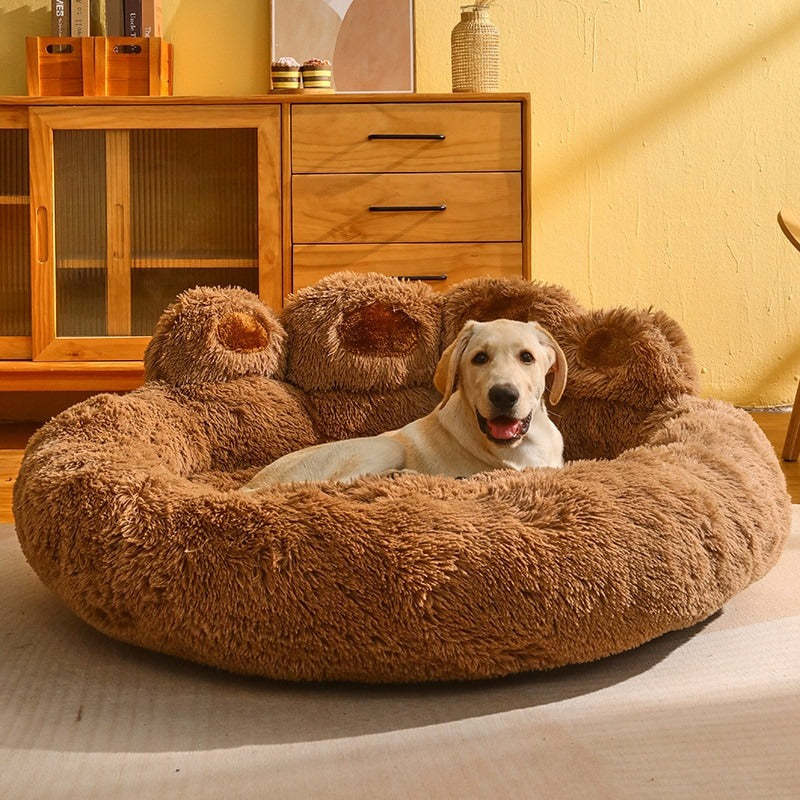 Calming Bear Paw Bed for Pets-gladdween