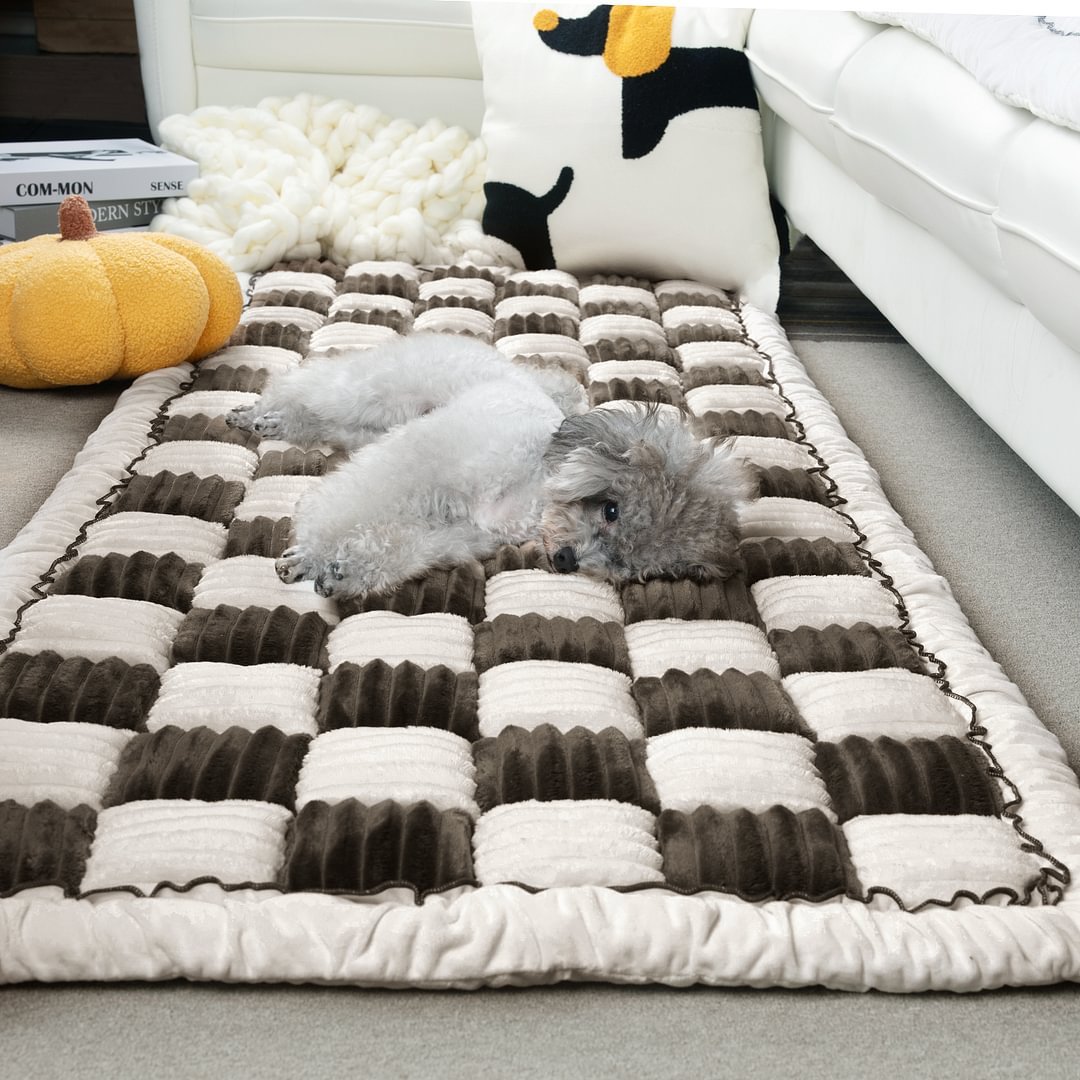 Large Plaid Square Pet Mat Bed Couch Cover