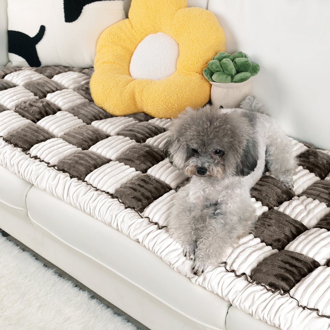 Large Plaid Square Pet Mat Bed Couch Cover