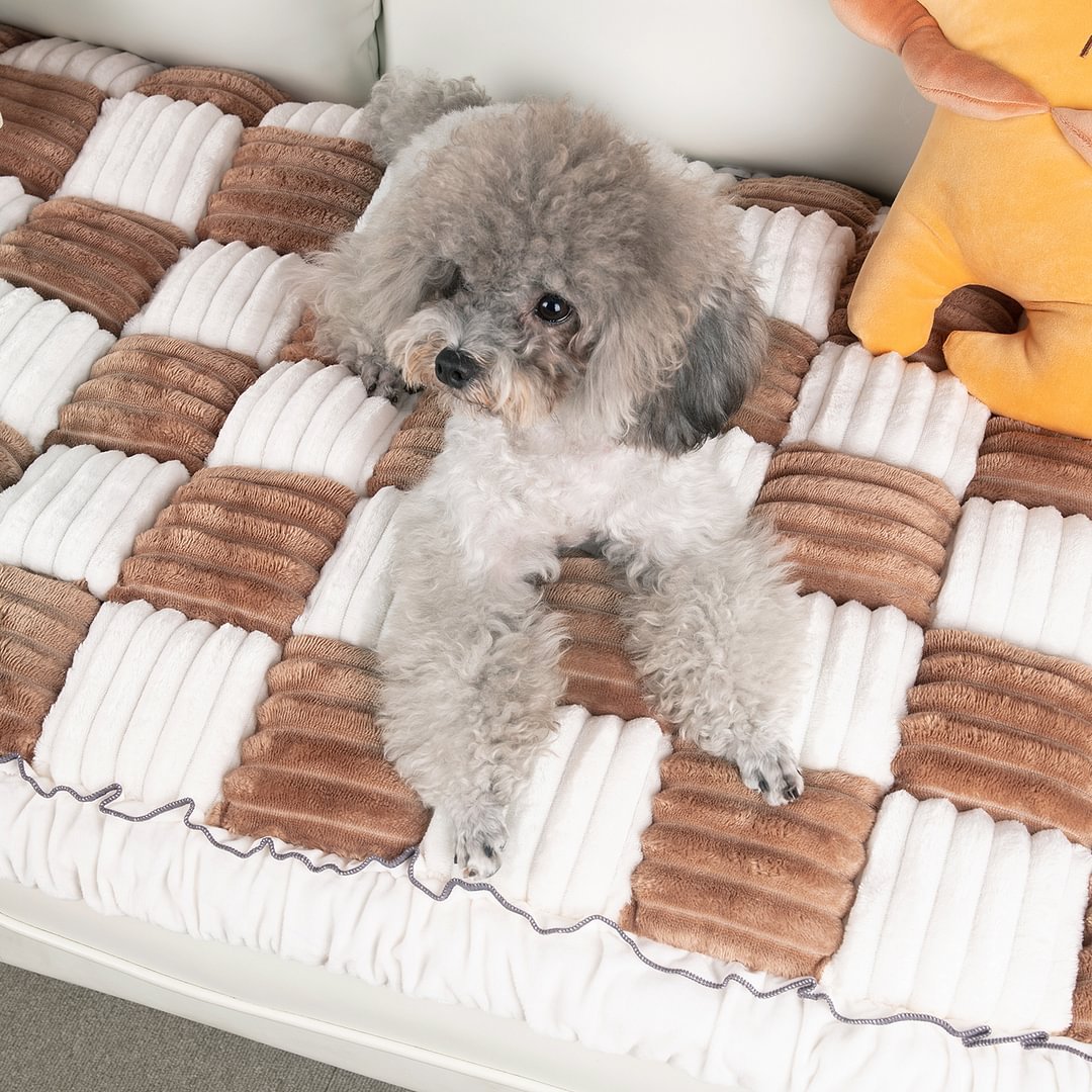 Large Plaid Square Pet Mat Bed Couch Cover