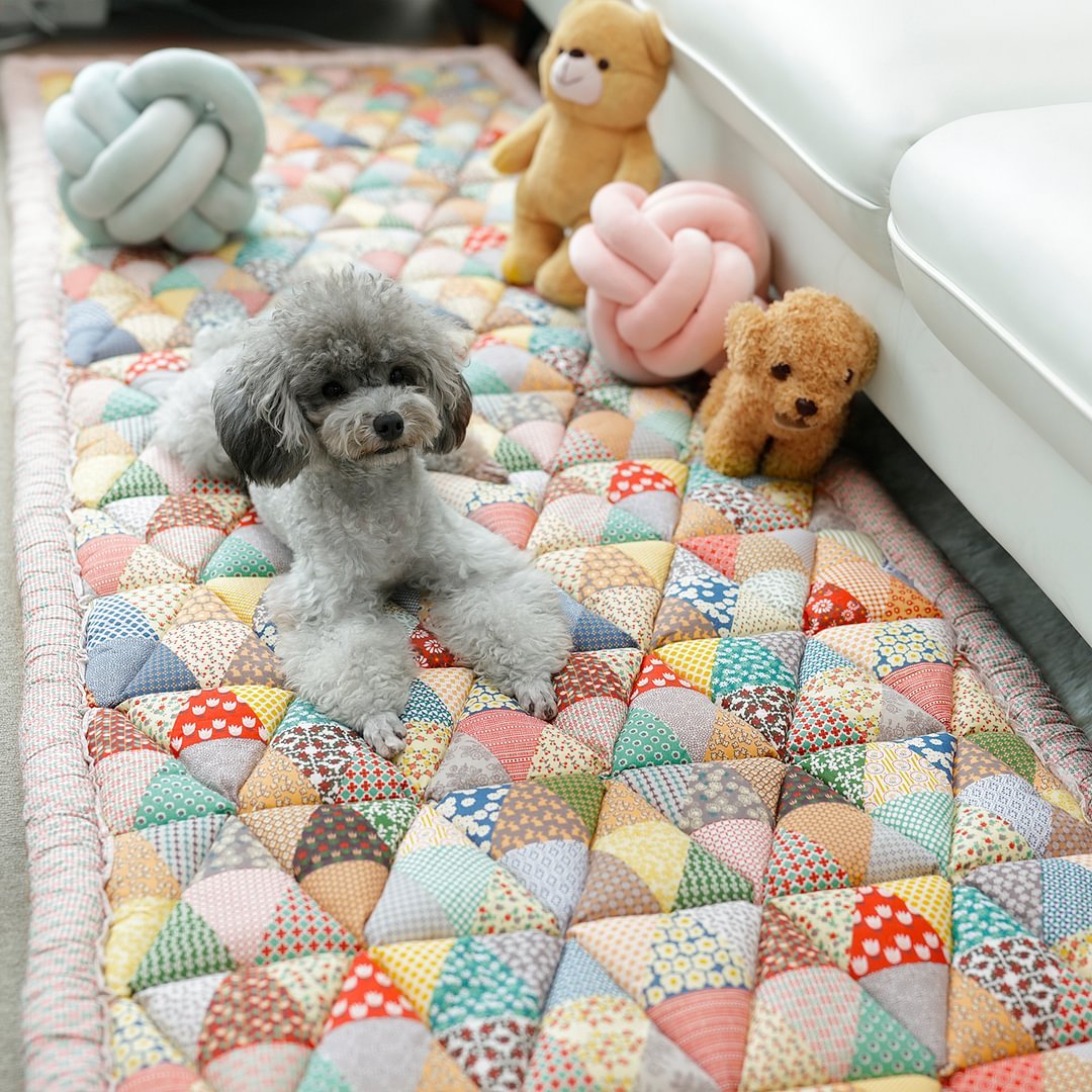 Large Plaid Square Pet Mat Bed Couch Cover