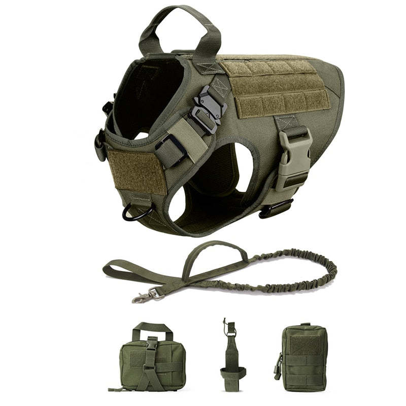 Military No-Pull Tactical Dog Harness Vest