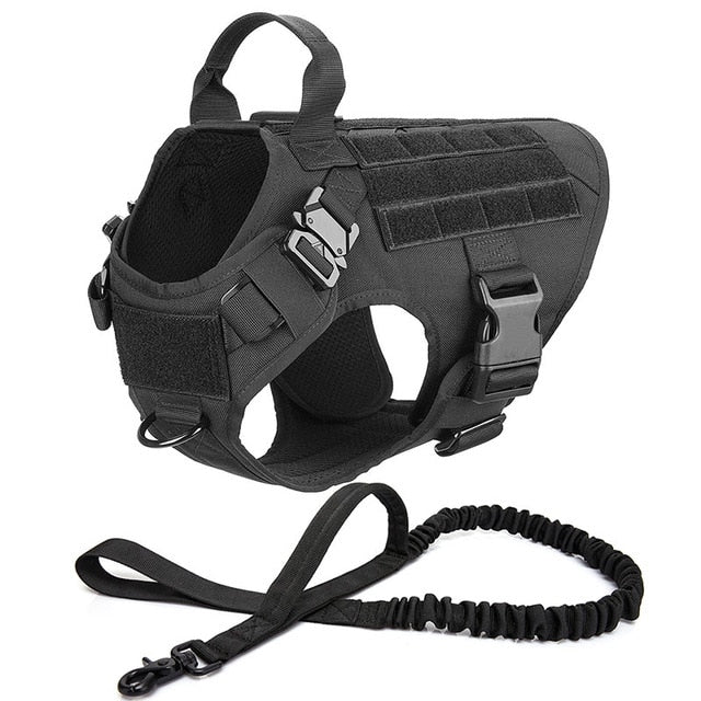 Military No-Pull Tactical Dog Harness Vest