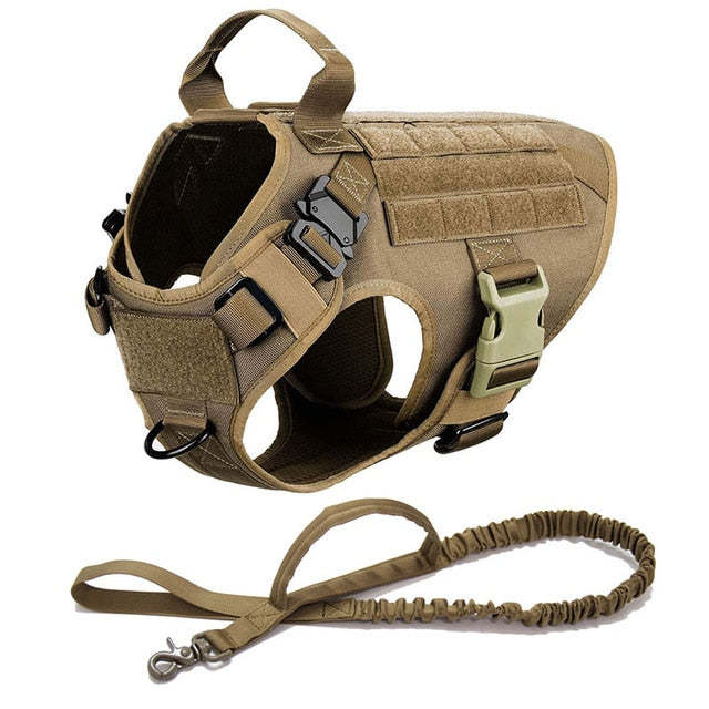 Military No-Pull Tactical Dog Harness Vest