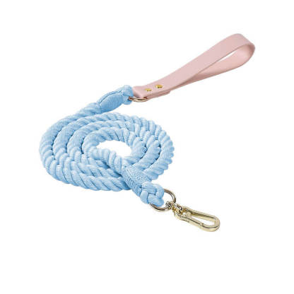 Handwoven Leather Fashion No Pull Dog Collar And Lead