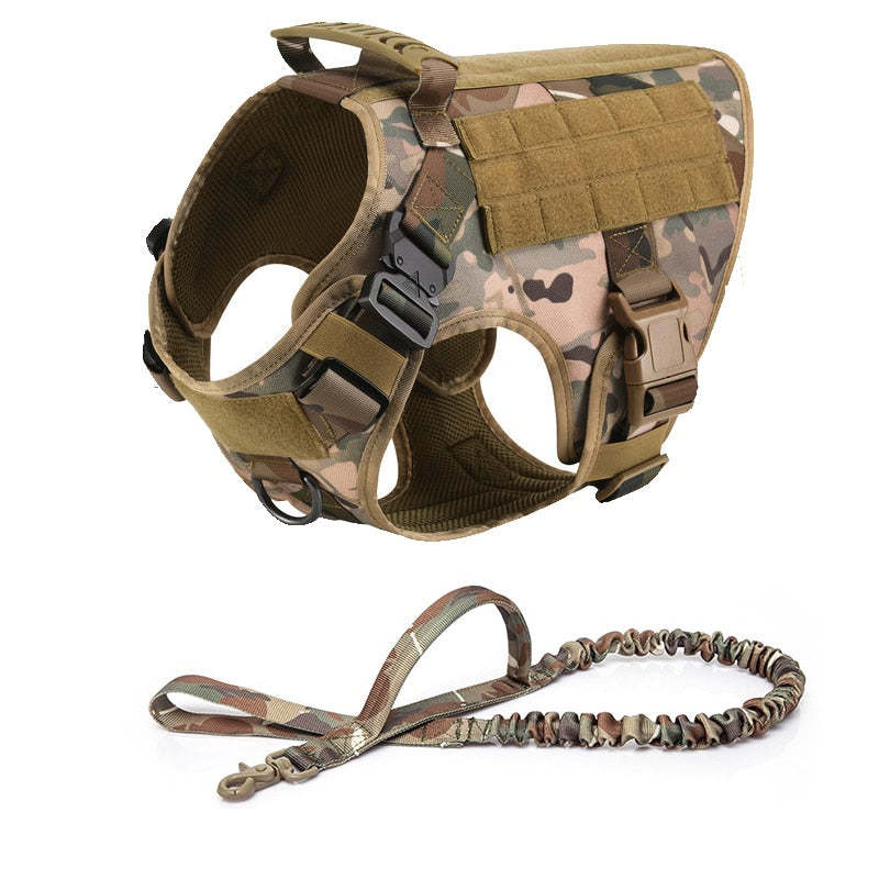Military No-Pull Tactical Dog Harness Vest