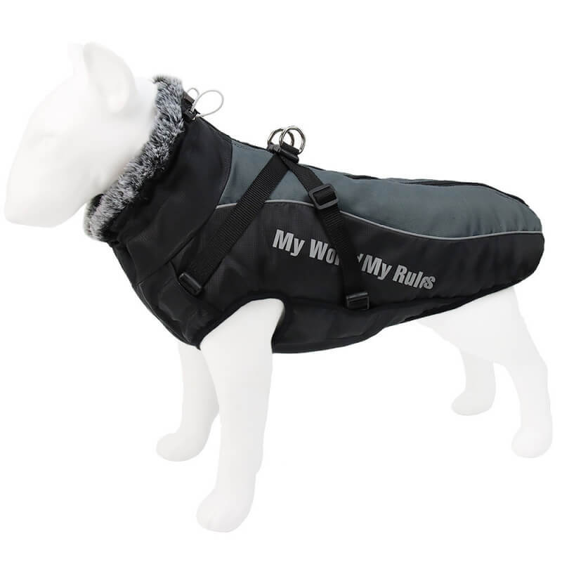 High Collar Warm Dog Jacket Thickened Dog Cotton Coat
