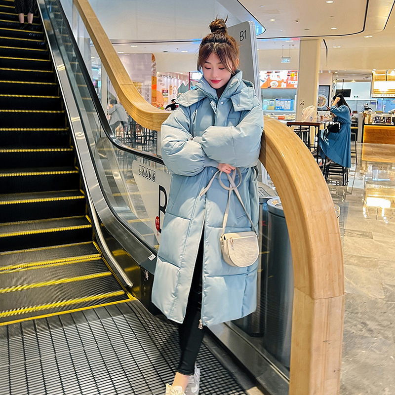 Long Overknee Cotton-Padded Jacket Loose Down Jacket