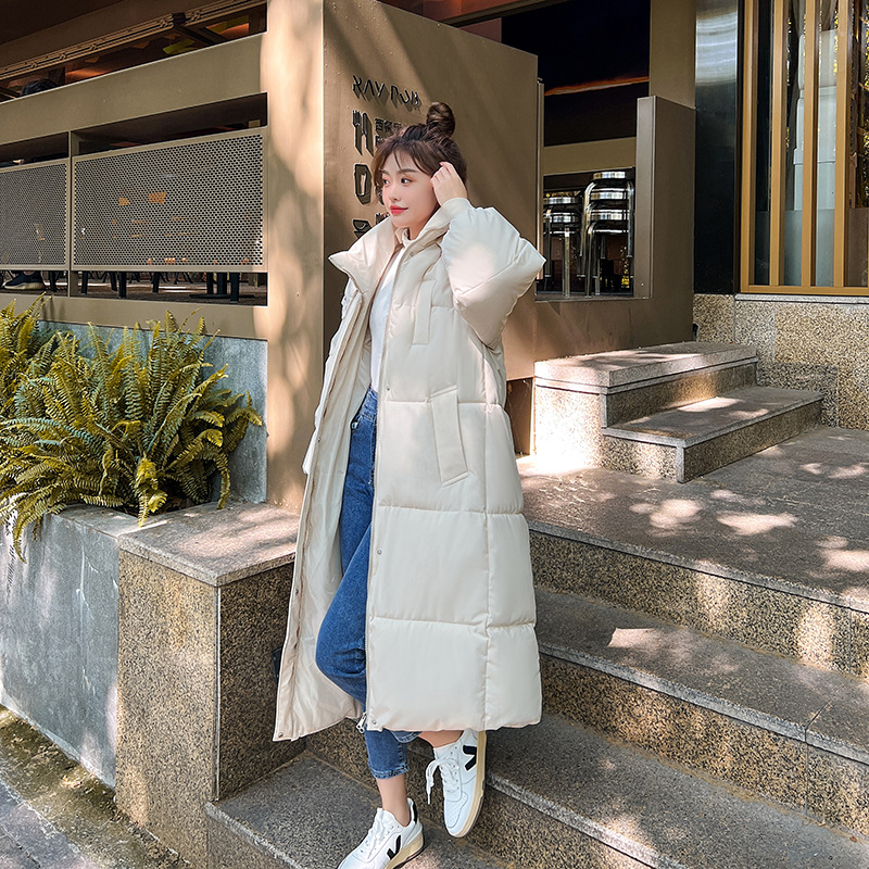 Long Overknee Cotton-Padded Jacket Loose Down Jacket