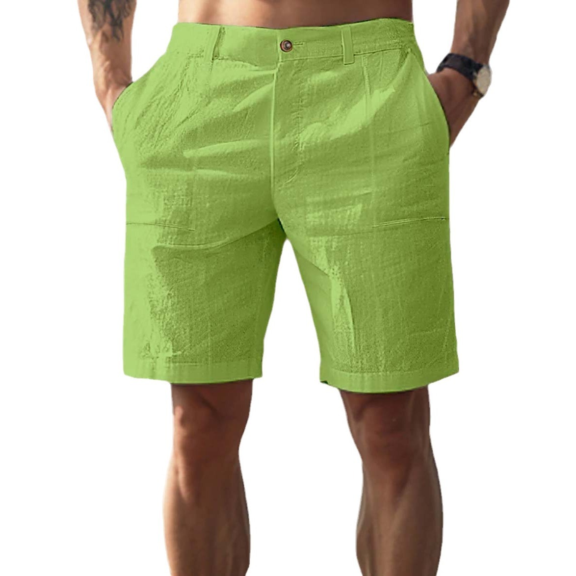 Men's Vacation Linen Summer Shorts