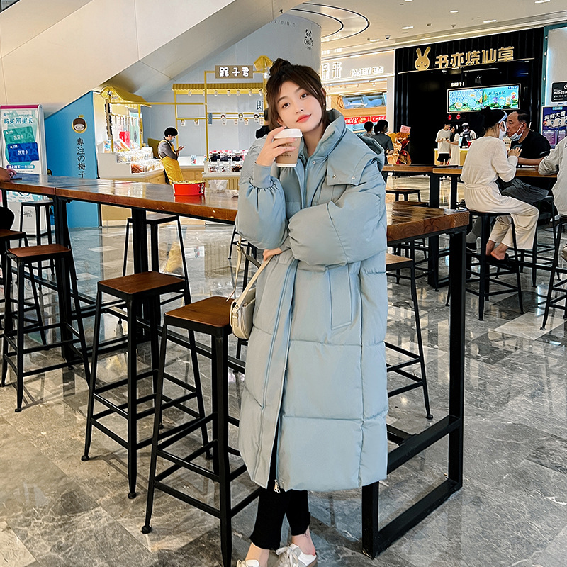 Long Overknee Cotton-Padded Jacket Loose Down Jacket