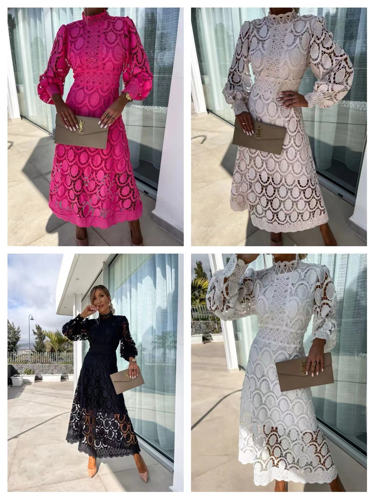 Sensual and Elegant Lace Midi Dress