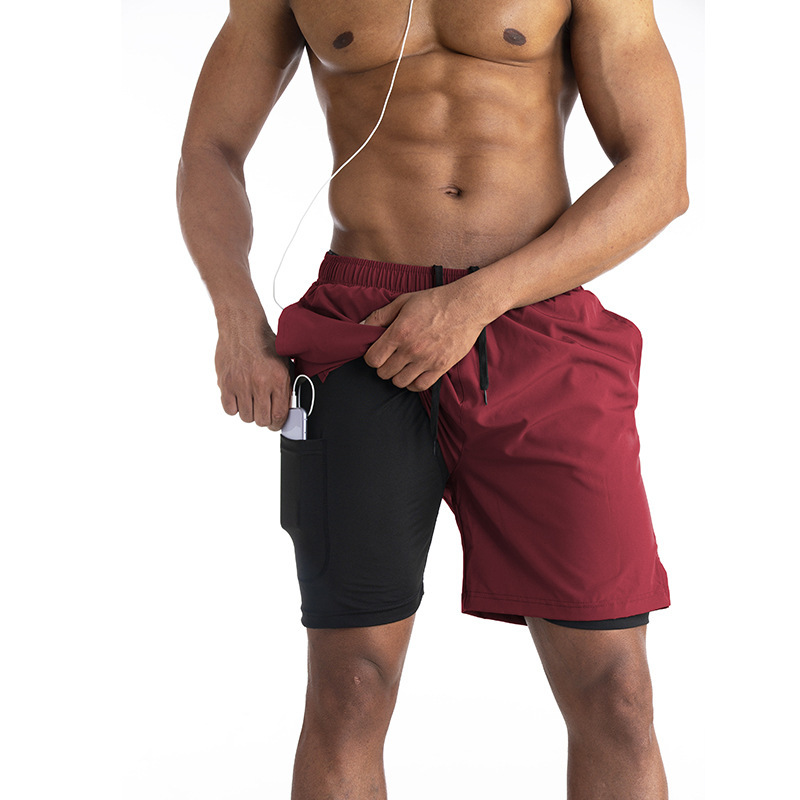 Men‘s Double Layer Sports Shorts