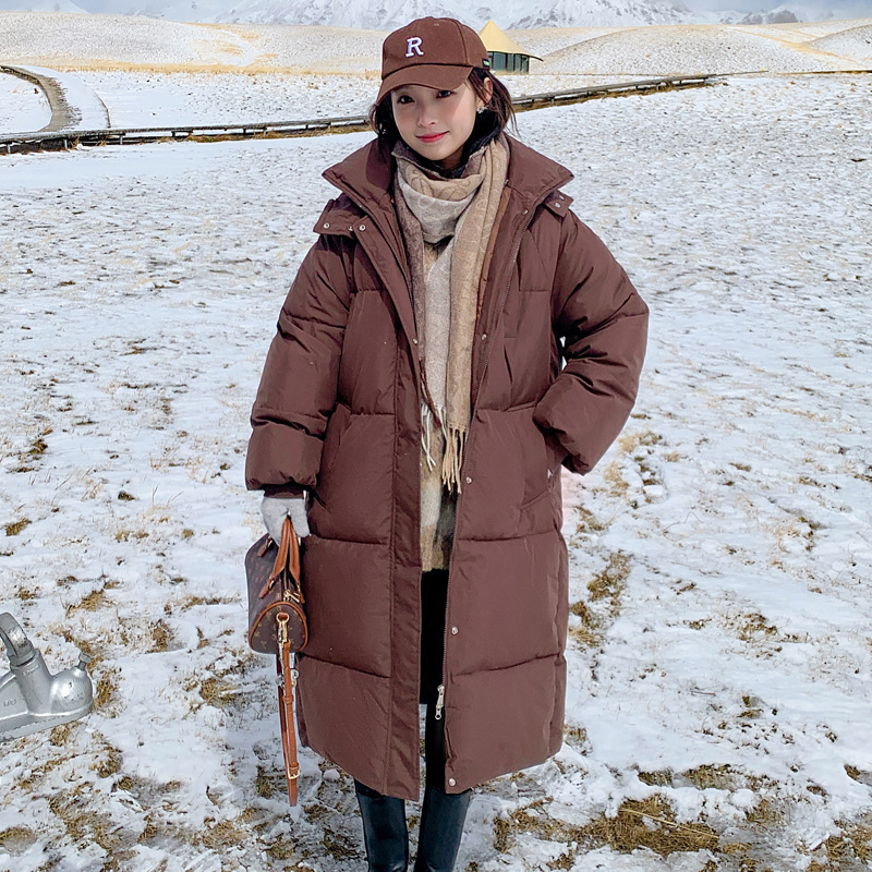 Long Overknee Cotton-Padded Jacket Loose Down Jacket