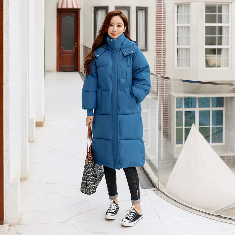 Long Overknee Cotton-Padded Jacket Loose Down Jacket